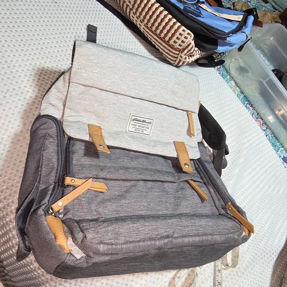 EDDIE BAUER FIRST ADVENTURE CASCADE BACKBAG  DIAPER BAG